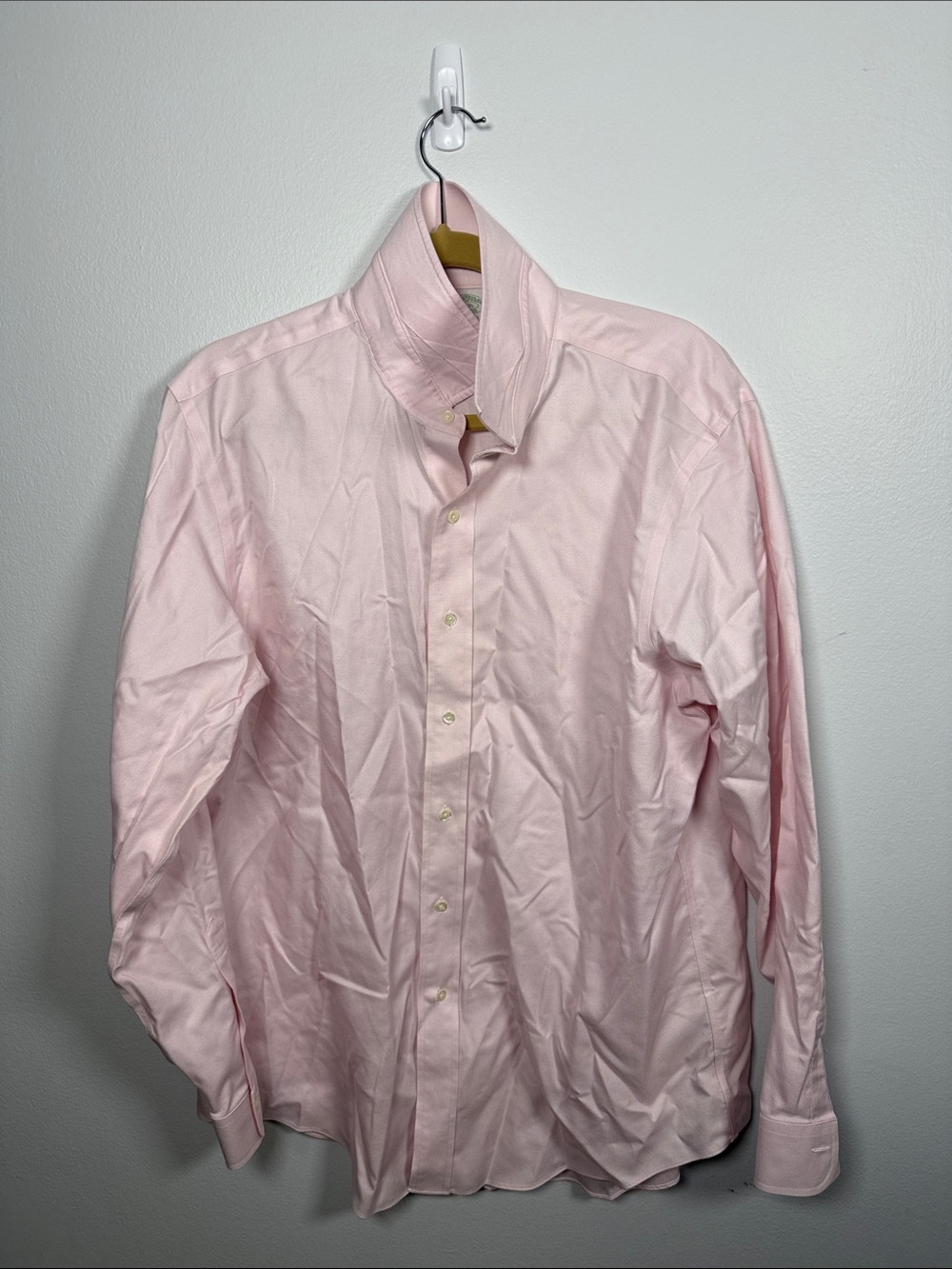 Brooks Brothers Light Pink Oxford Button-Down Shirt (Milano, 17)